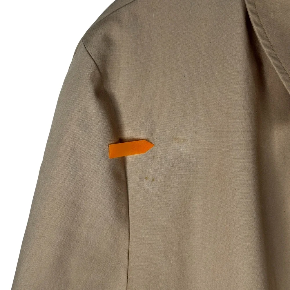 Vtg‎ Sears The Mens Store Trench Coat Mens 46R Beige Overcoat Outerwear Classic